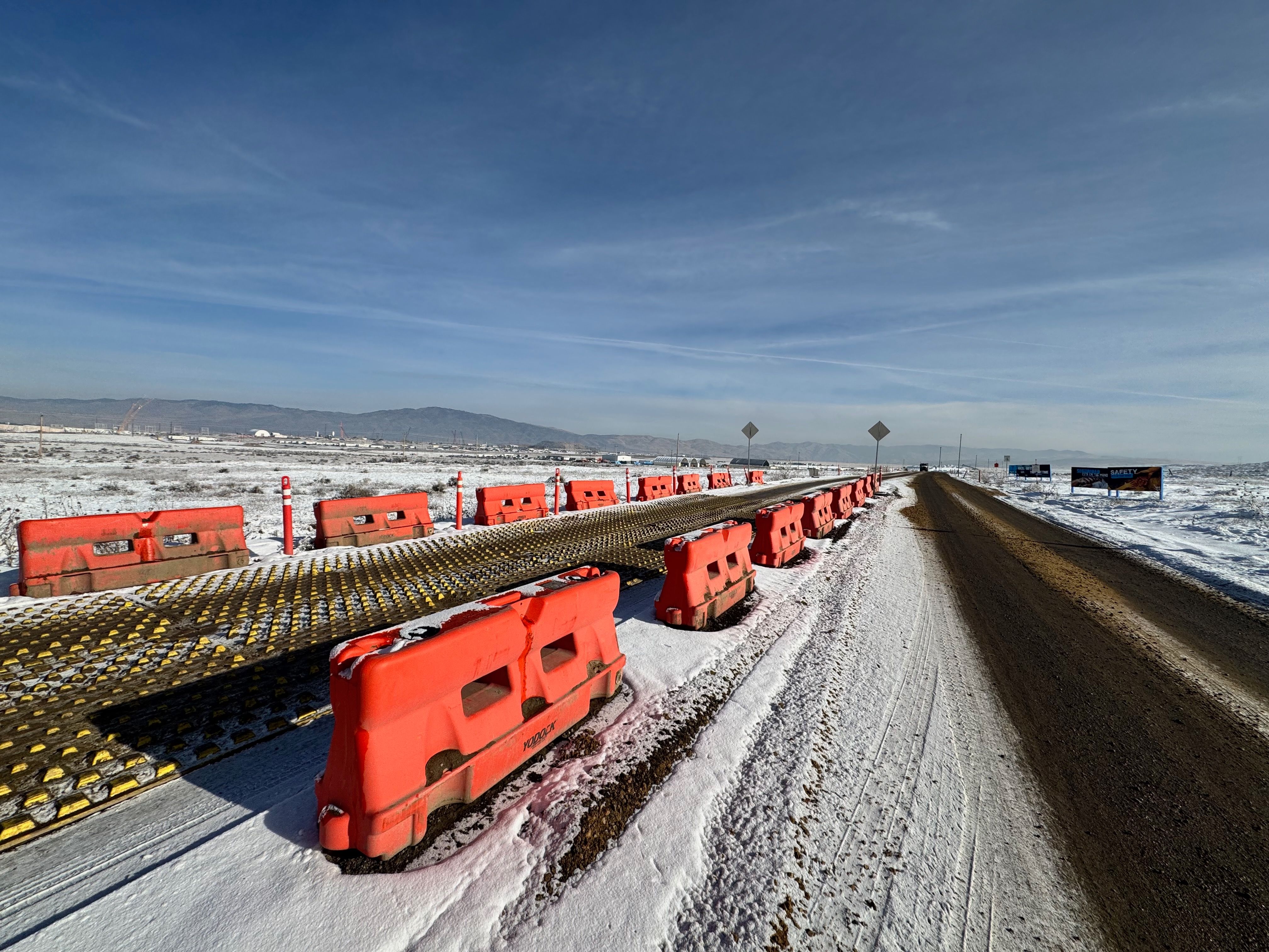 Micron Data Center Boise Idaho FODS Trackout Control Mats Rockless Reusable Construction Entrance Hdpe 10 Year Lifespan