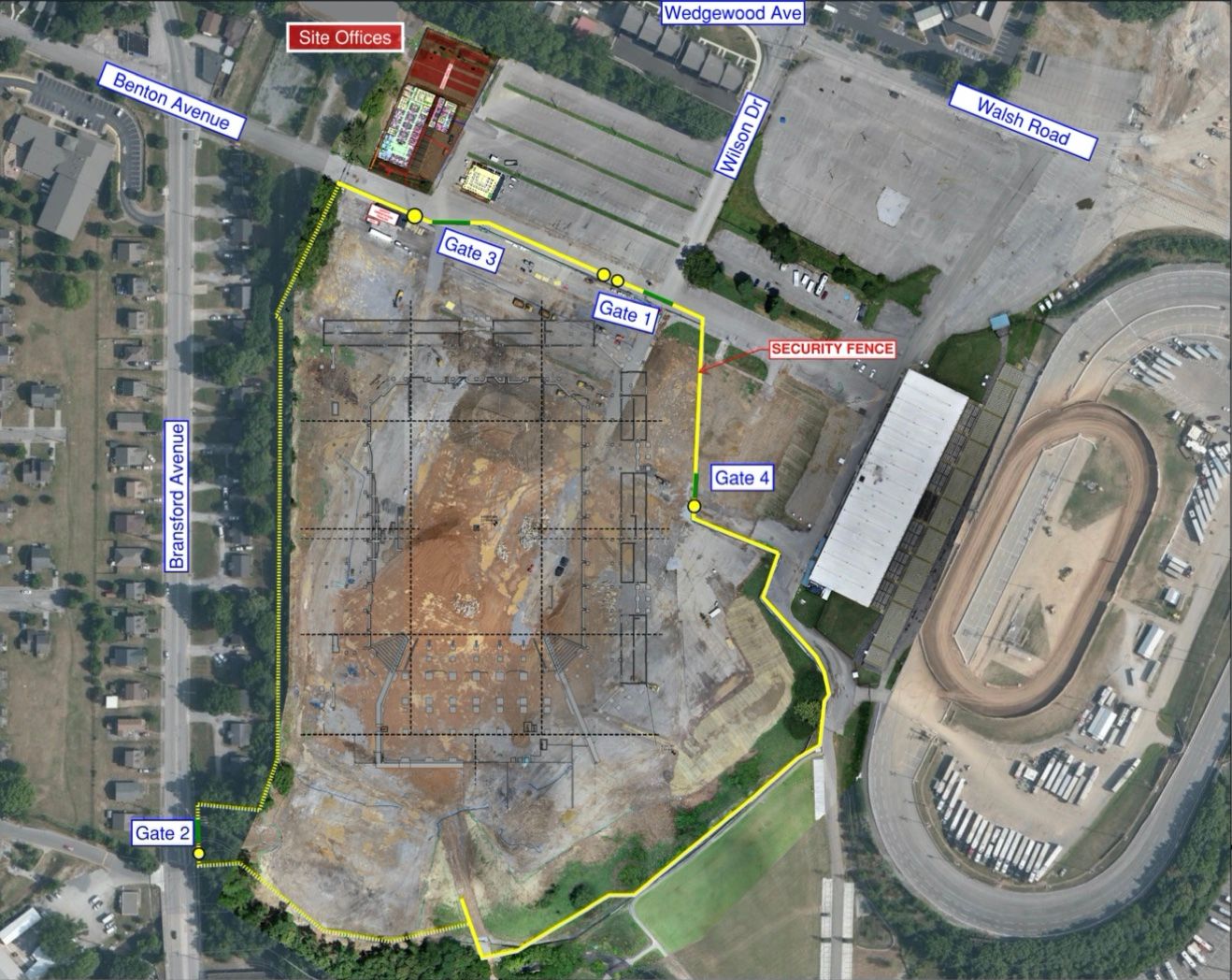 Nashville TN Gate 1 Construction Site Best Management Practices Stabilized Construction Entrance Detail BMP Erosion Control