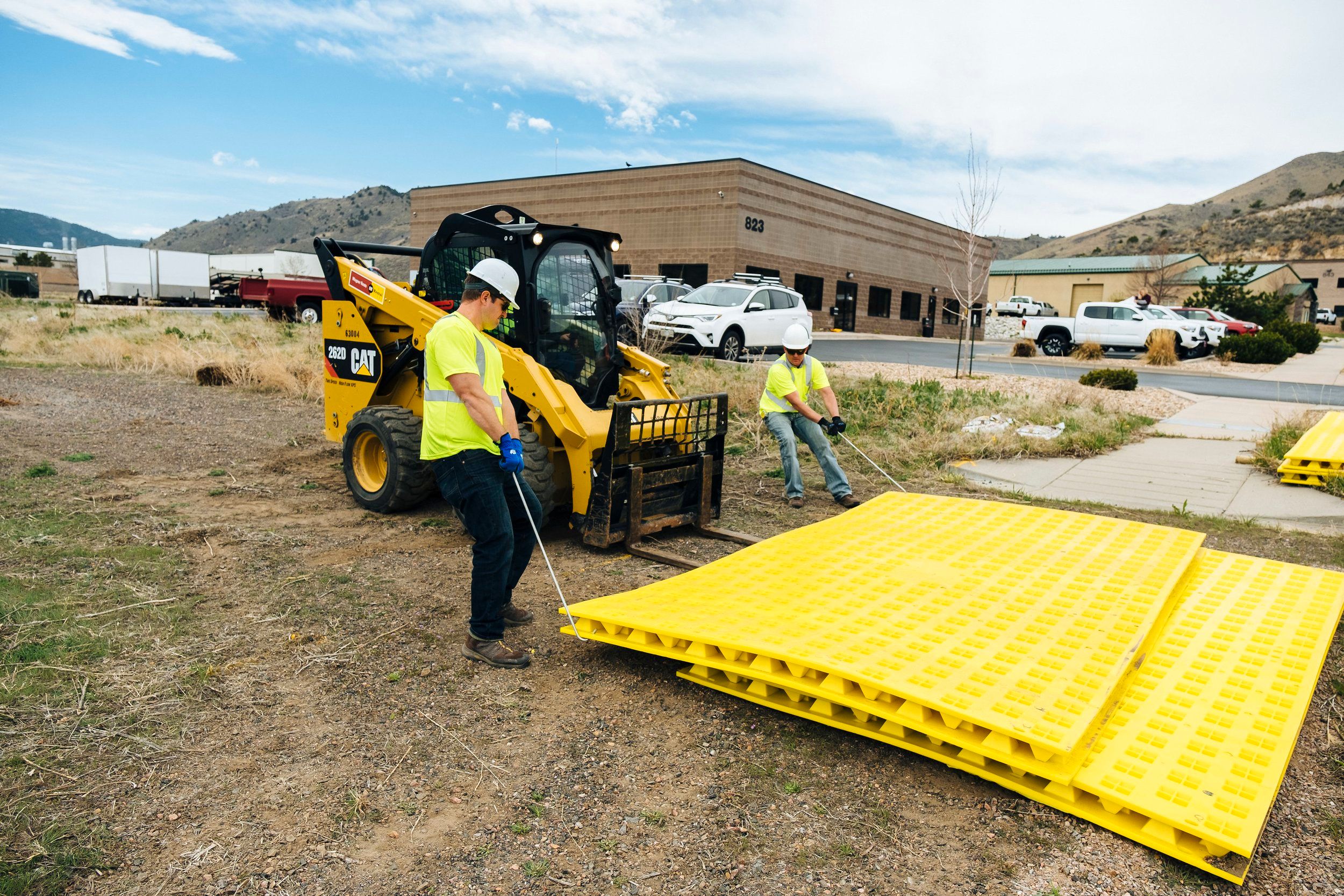 Rent FODS Trackout Control Mats For Construction Entrance BMP Construction Trackout Controls BMP