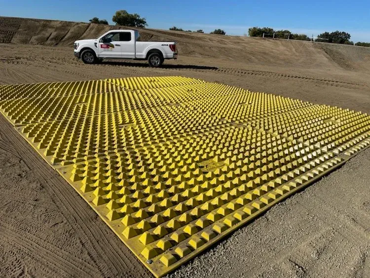 Sacramento Water Resources FODS Trackout Control Mat Rockless Reusable Construction Entrance