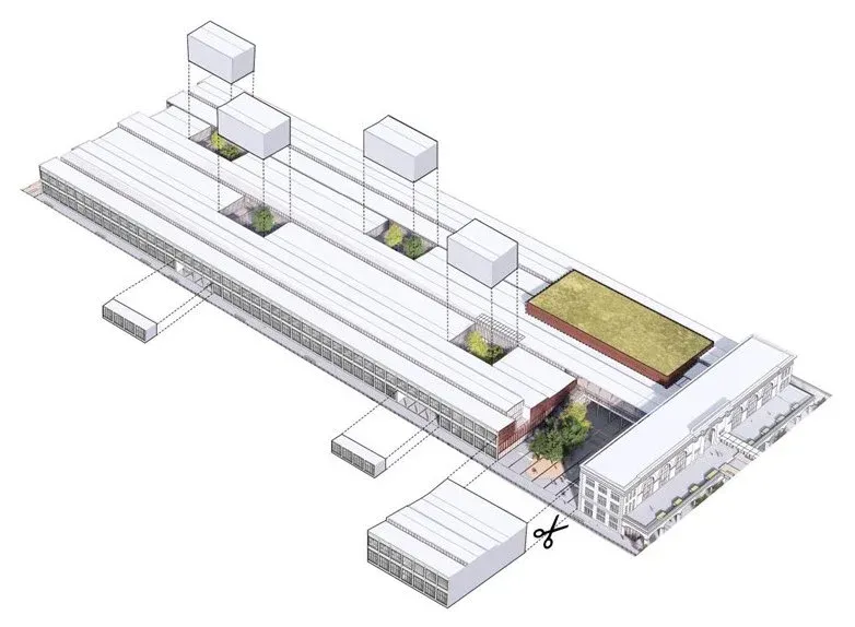 SHL Architects Seaport WTC Boston Concept Diagram