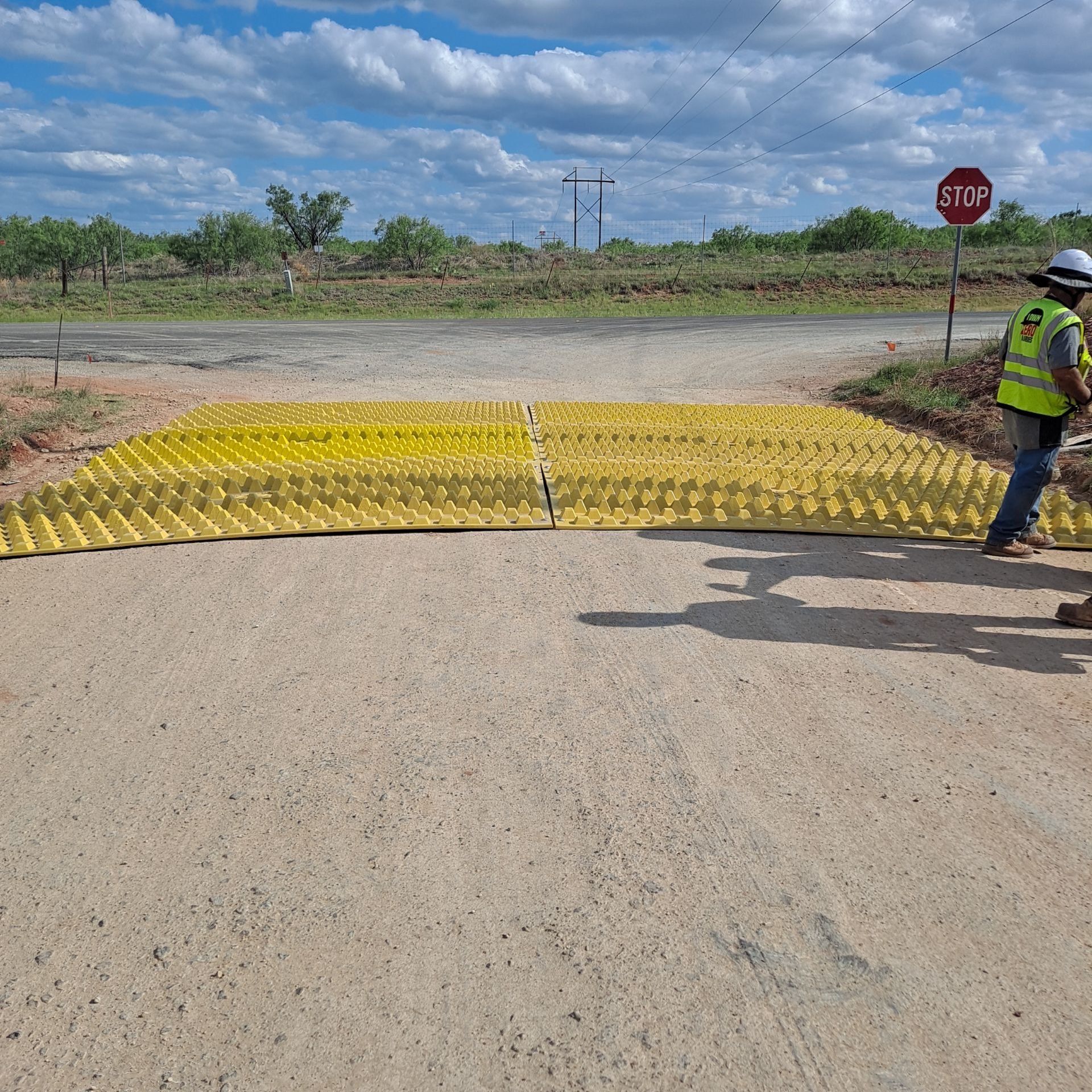 Solar Farm Construction Entrance FODS Reusable Construction Entrance