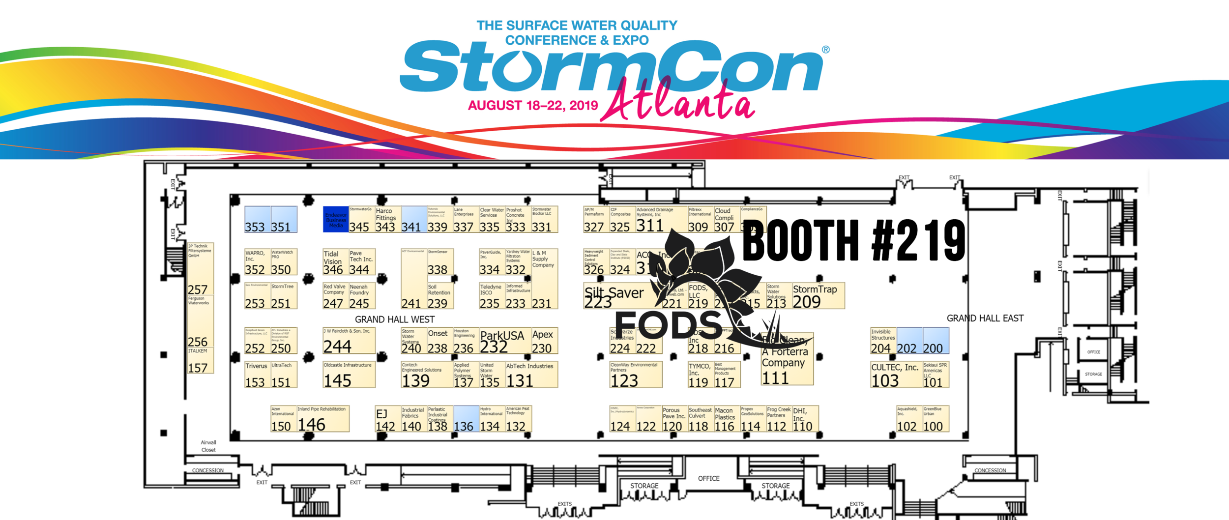 StormCon Atlanta 2019 Map