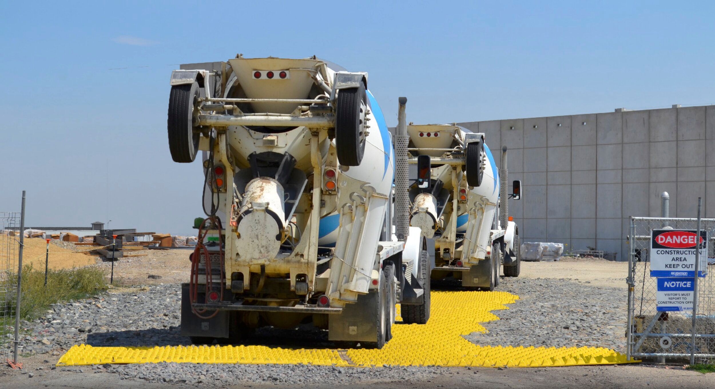 World Of Concrete FODS Getfods Trackout Control Mats Stabilized Construction Entrance Trackout Control Device BMP SWPP VTC